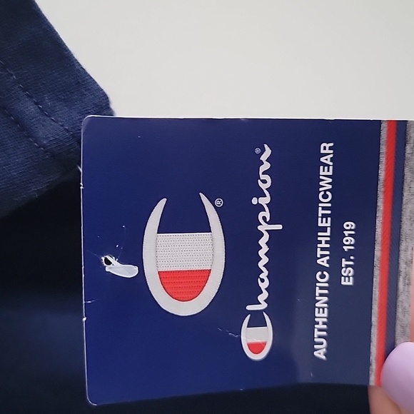 3 for $18 item🎉Champion Navy Blue Men's Shirt - Picture 3 of 4